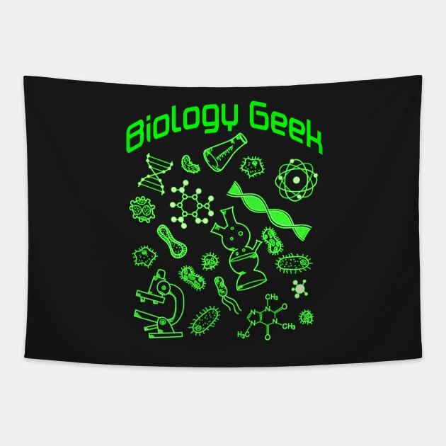 Biology Geek Tapestry by letnothingstopyou