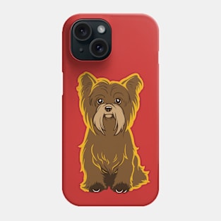 Yorkie Love Dog Art Phone Case