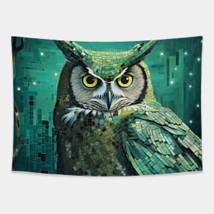 Owl Animal Bird Art Decor Paint Mosaic Tapestry