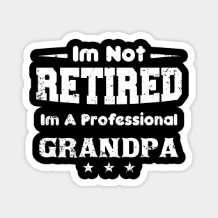 I'm Not Retired I'm A Professional grandpa,fathers day Magnet