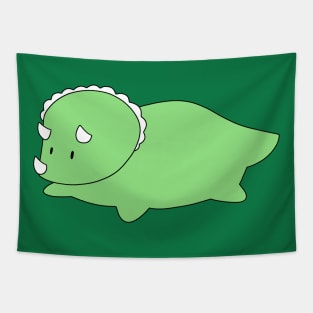 Green Triceratops Tapestry