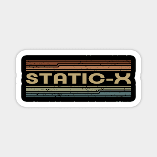 Static-X Retro Lines Magnet