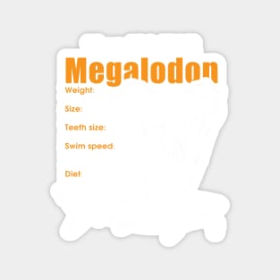 Funny Megalodon tshirt - great gift for shark lovers Magnet