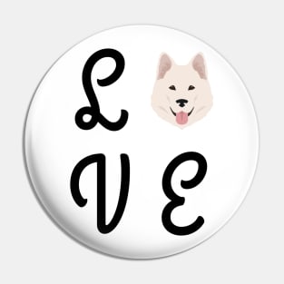 Malamute Siberian Husky Love Pin