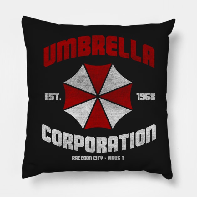 Umbrella Corp Pillow by Melonseta