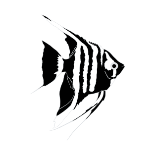 Angelfish. Monochrome T-Shirt