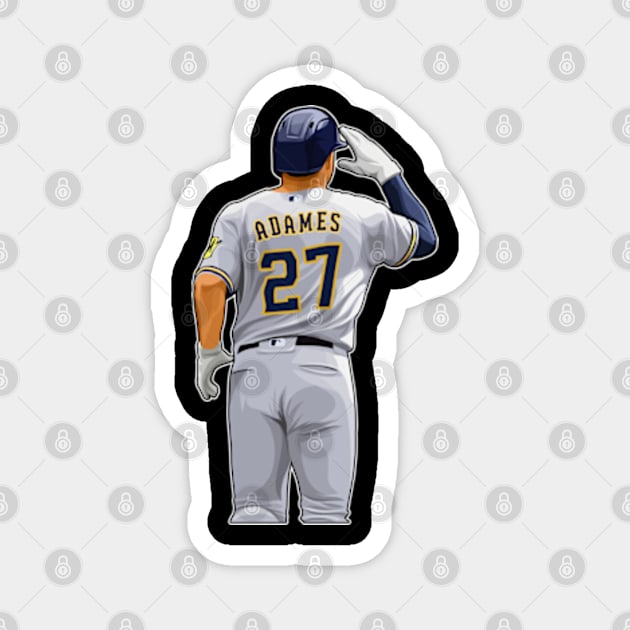 Willy Adames #27 Hits Homerun Magnet by RunAndGow