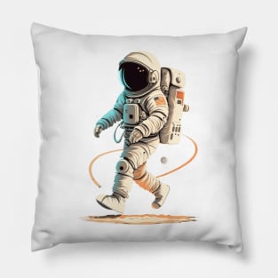 ASTRONAUT WALKING IN OUTERSPACE Pillow