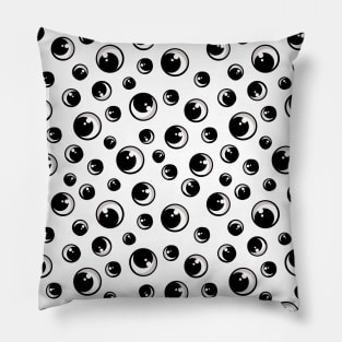 Everything Comic Eyes Pattern Pillow