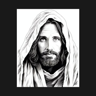 Jesus Christ Bible Sketch T-Shirt