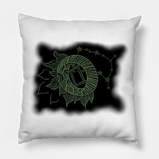 zodiac sign gemini Pillow