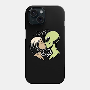 Alien Kissing Human Phone Case