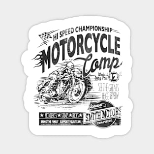 Hi Speed Motorcycle championship - retro Magnet