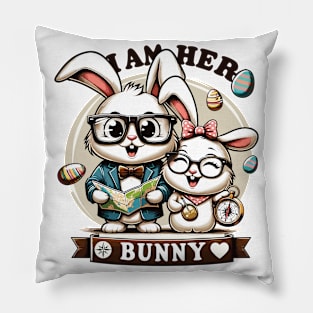 Cute I Am Her Bunny Heartfelt Love Design Pillow