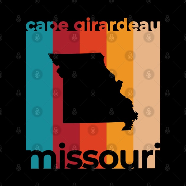 Cape Girardeau Missouri Retro by easytees