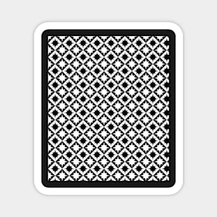 Decorative Black and White Pattern Magnet