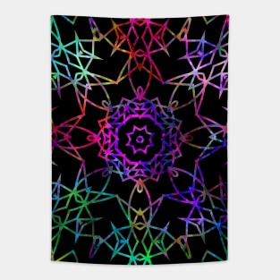 Gemstones Kaleidoscope Tapestry