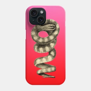 Entangled vintage illustration of a snake Phone Case