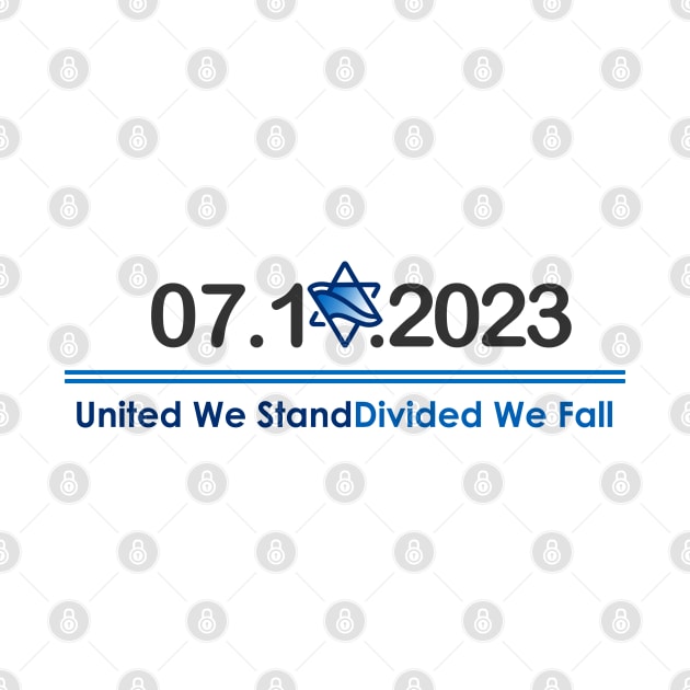 United we stand Devided we fall - Shirts in solidarity with Israel by Fashioned by You, Created by Me A.zed