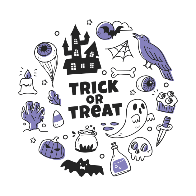 Awesome Halloween Doodle Art by SLAG_Creative