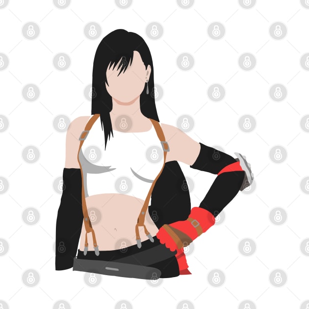 Beautiful Tifa Lochkhart Minimalist by Kidrock96