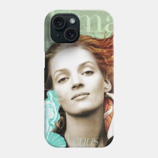 Uma Thurman - Venus Collage Portrait Phone Case