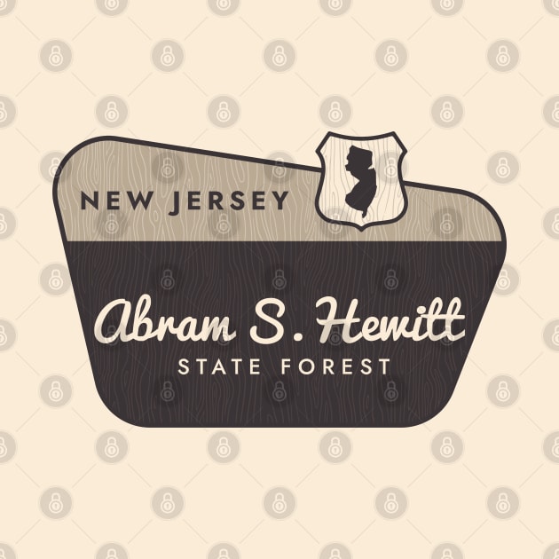 Abram S Hewitt State Forest New Jersey Welcome Sign by Go With Tammy