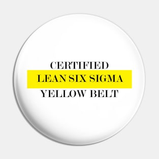 LeanSS Yellow Belt Pin