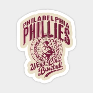 Vintage PHILLIES World Class Baseball Magnet