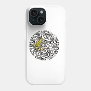 Lizard Tessellation Yellow Phone Case