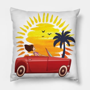 summer old car Pillow