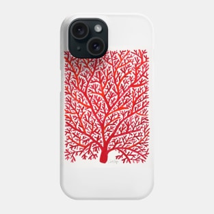 fan coral red Phone Case