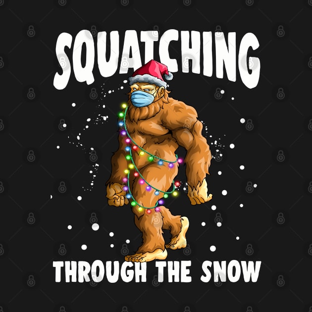 Squatching Through the Snow Sasquatch Bigfoot Christmas Gift by Blink_Imprints10