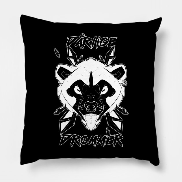 Darlige Drommer Pillow by Krapette