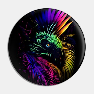 Neon psychedelic Jungle Pin