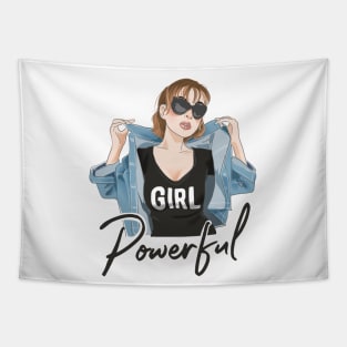 Girl Powerful Tapestry