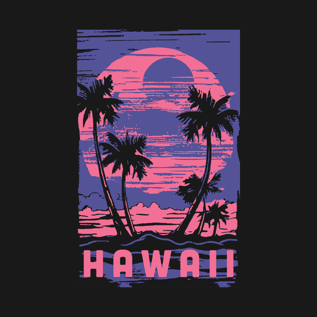 Hawaii Souvenir Lifestyle Cyberpunk Vacation Trip by livania