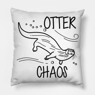 Otter Chaos Pillow