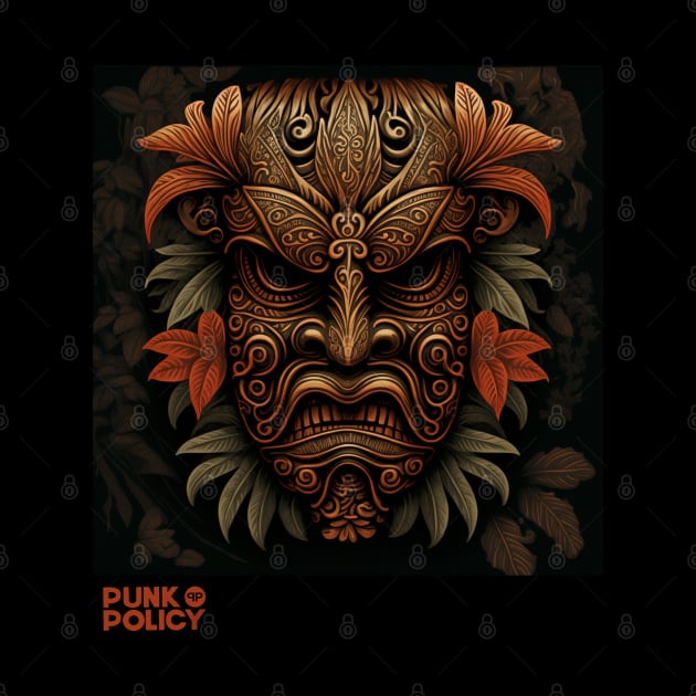 Hawaiian tiki mask design by PunkPolicy