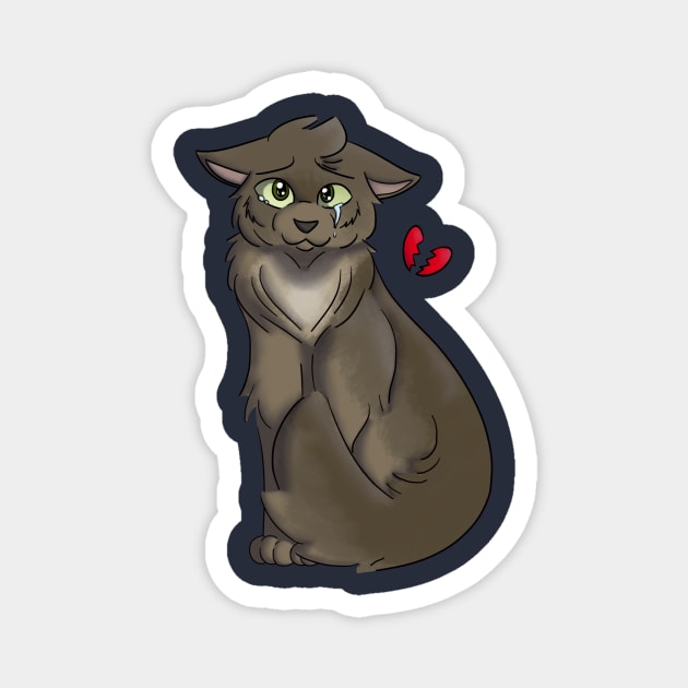 Thrushpelt heartbreak Magnet by ember_dino