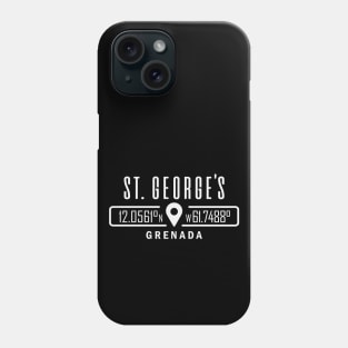 St Georges, Grenada GPS Location Phone Case