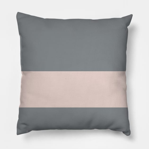 A world-class mix of Very Light Pink, Grey, Silver and Lotion Pink stripes. Pillow by Sociable Stripes