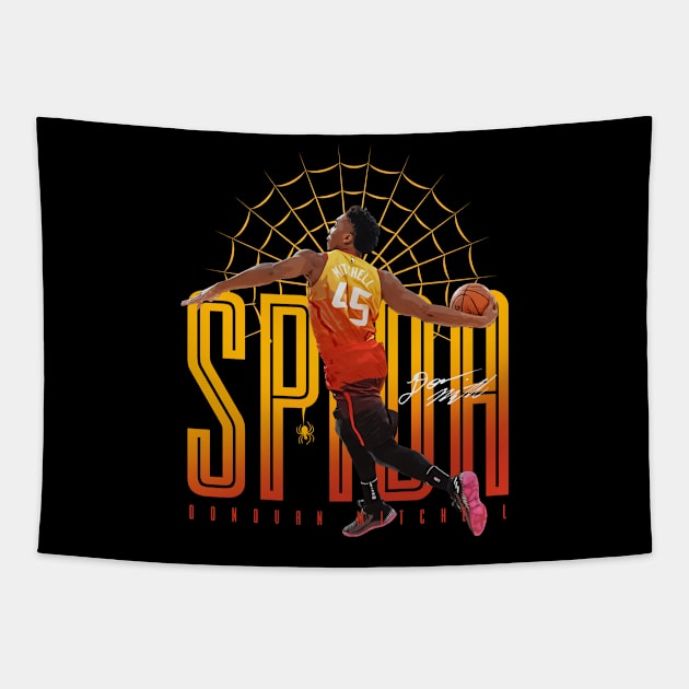 Donovan Mitchell Spida Tapestry by Juantamad