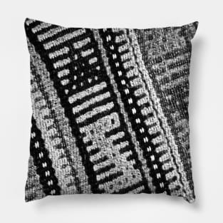 black and white abstract minimal minimalistic stylish modern texture antique carpet photo, For custom orders please DM me. Pillow