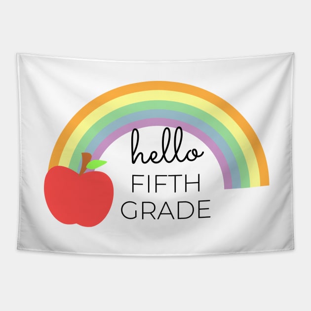 Hello Fifth Grade Tapestry by Petalprints