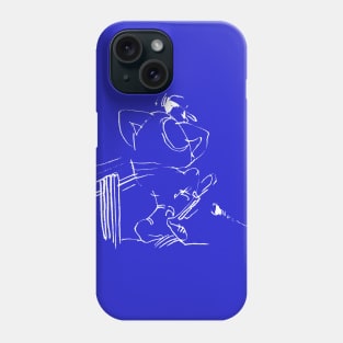 Cricket Player Illustration Phone Case