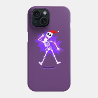 Santa Skeleton Vector Art Phone Case