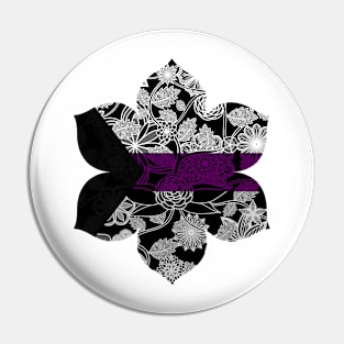 Flight Over Flowers of Fantasy - Demisexual Pride Flag Pin