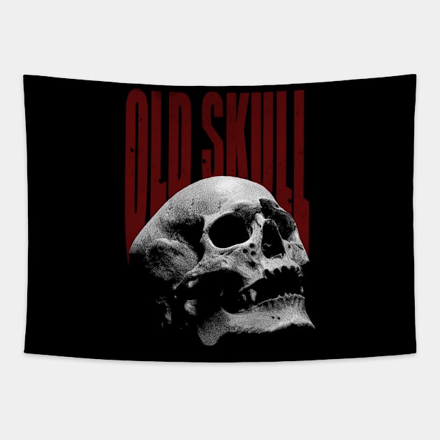 OLD SKULL Tapestry by Adybuston123