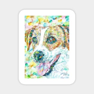 JACK RUSSELL TERRIER - watercolor portrait .1 Magnet